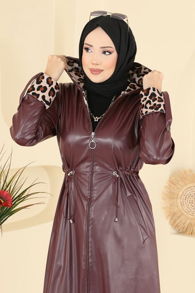 A.L. - Overcoat 4409AL357-MS Burgundy - 412924