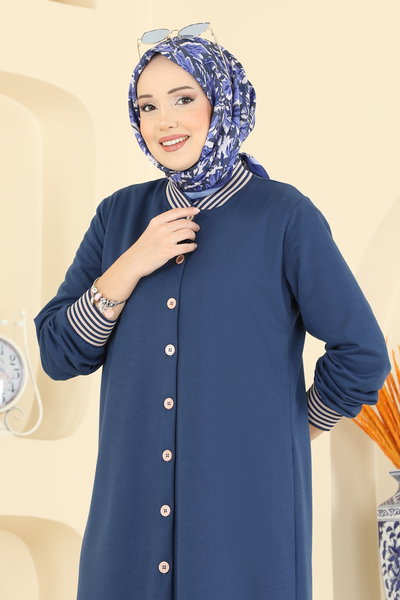 P.R.M. - Overcoat 4518PM271-MS Indigo - 426844