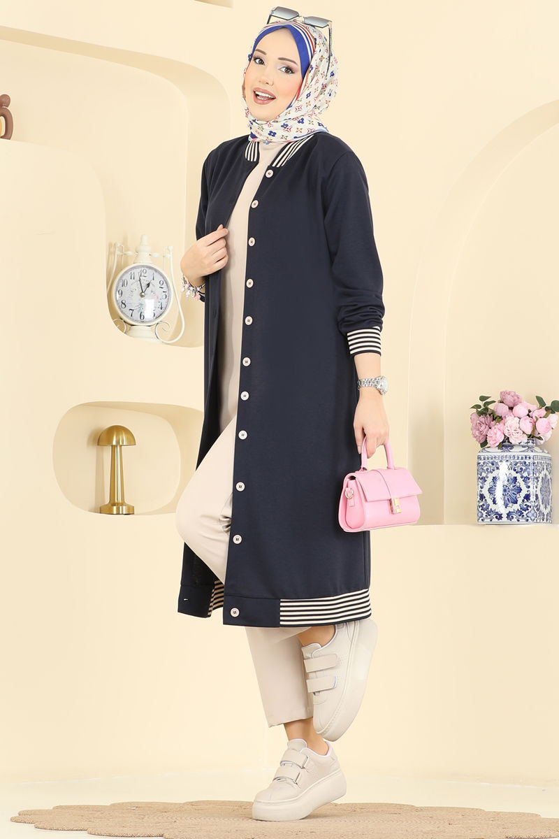 Overcoat 4518PM271-MS Navy Blue
