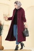 Overcoat 462DVL817-MS Burgundy - Thumbnail
