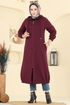 Overcoat 462DVL817-MS Burgundy - Thumbnail