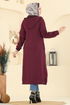 Overcoat 462DVL817-MS Burgundy - Thumbnail