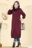 D.V.L. - Overcoat 462DVL817-MS Burgundy