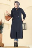 D.V.L. - Overcoat 462DVL817-MS Navy Blue