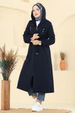 D.V.L. - Overcoat 467DVL817-MS Navy Blue