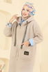 Overcoat 4739ZNK1009-MS Stone - Thumbnail