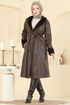 Overcoat 4806ORG1169-MS Brown - Thumbnail