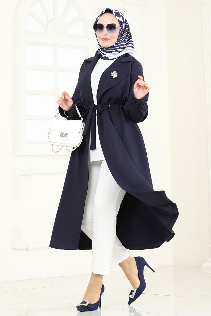 Overcoat 5653EDF311-MS Navy Blue