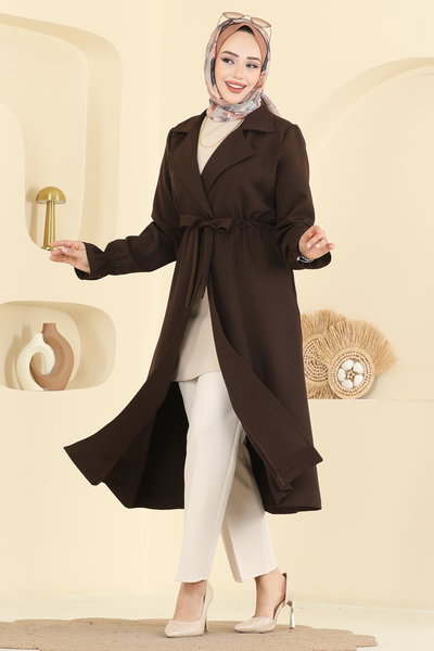 E.D.F. - Overcoat 5732EDF311-MS Dark Brown - 420862