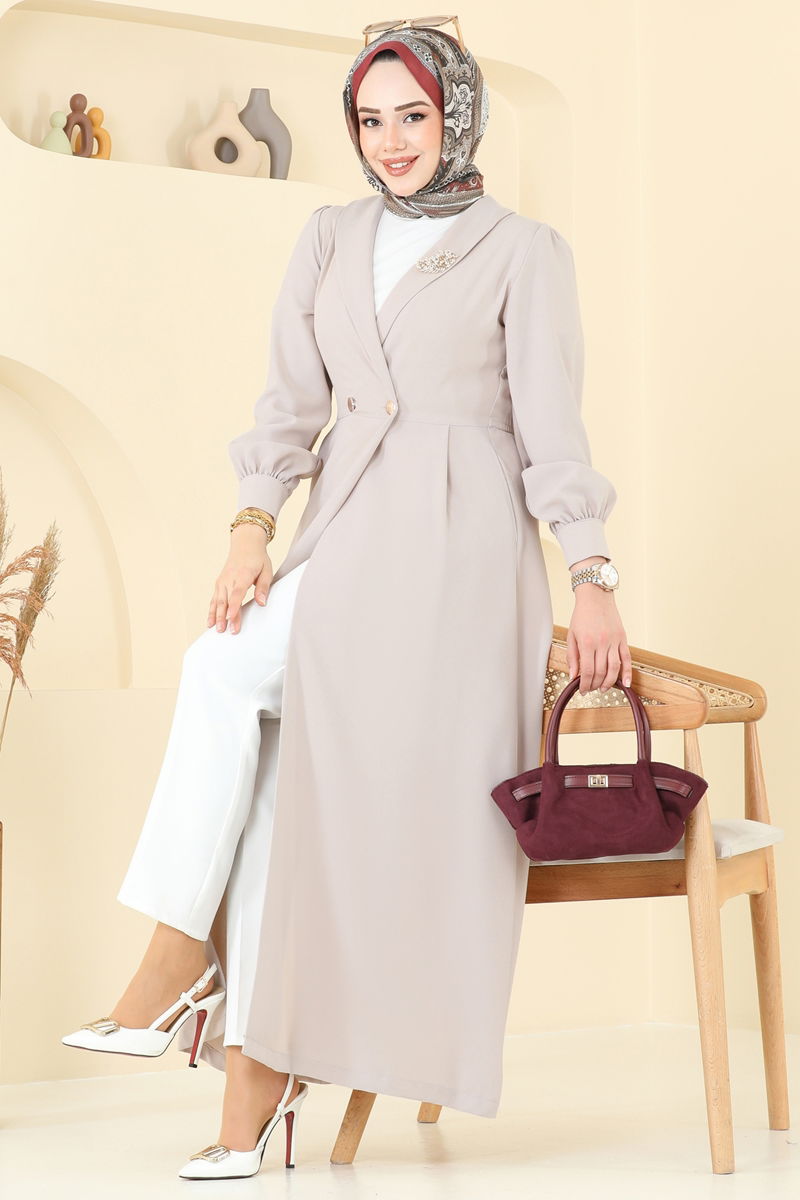 Overcoat 6214BSK463-MS Stone