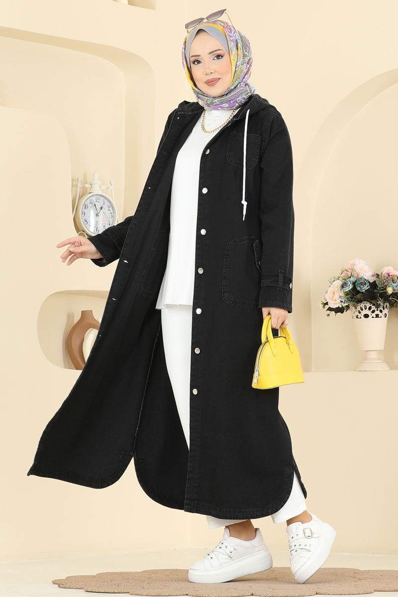 Overcoat 7563ORG1169-MS Black Jeans