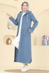 Overcoat 7563ORG1169-MS Light Denim - Thumbnail