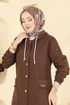 Overcoat 7903ORG1169-MS Brown - Thumbnail