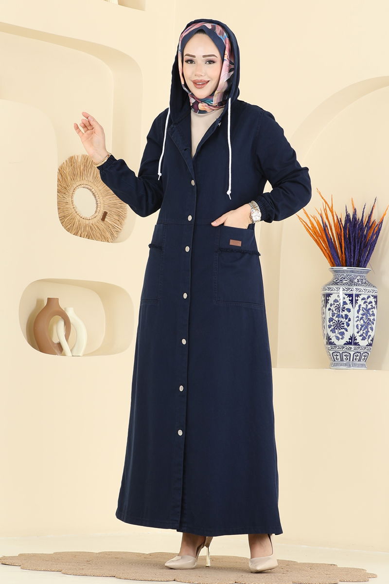 Overcoat 7903ORG1169-MS Navy Blue