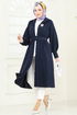 Overcoat 8020TRT545-MS Navy Blue - Thumbnail