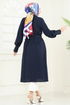 Overcoat 8020TRT545-MS Navy Blue - Thumbnail