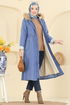 Overcoat / Coat 4294MKL719-MS Light Denim - Thumbnail