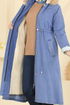 Overcoat / Coat 4294MKL719-MS Light Denim - Thumbnail