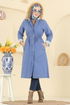 Overcoat / Coat 4294MKL719-MS Light Denim - Thumbnail