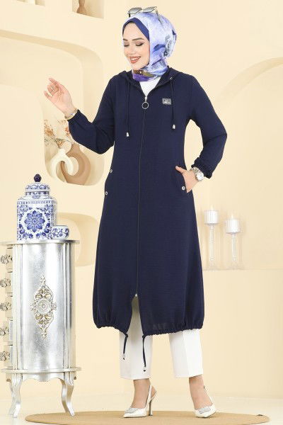 P.L. - Overcoat PL9171-MS Navy Blue