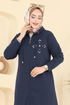 Overcoat PL9186-MS Navy Blue - Thumbnail