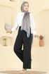 بنطلون أسود 0651ERK1158-MS - Thumbnail