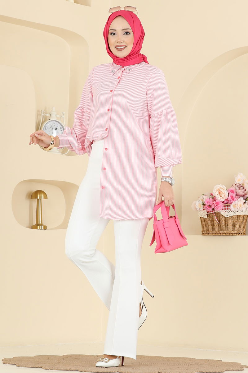 Pants 1106BRZ597-MS Ecru