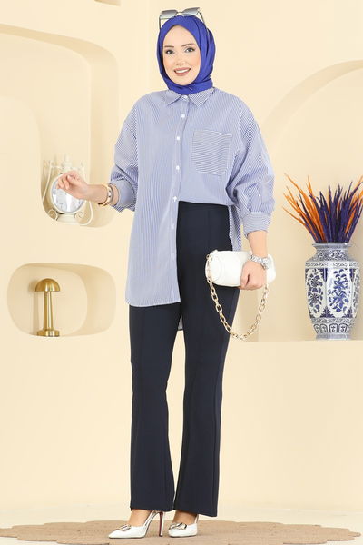 B.R.Z - Pants 1106BRZ597-MS Navy Blue - 421634