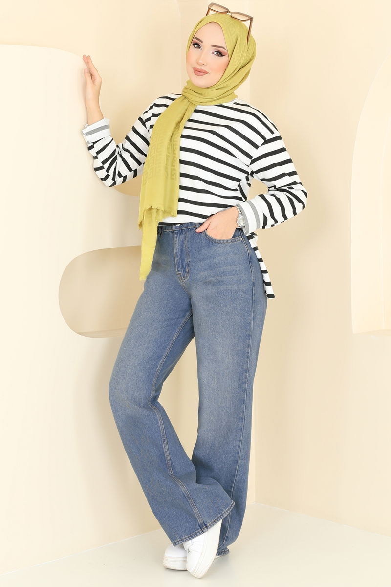 Pants 11071PGS1067-MS Washed Jeans