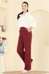 Pants 4131PM271-MS Burgundy - Thumbnail