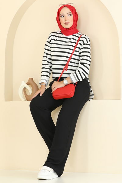 A.B. - Pants 8119AB368-MS Black - 385955