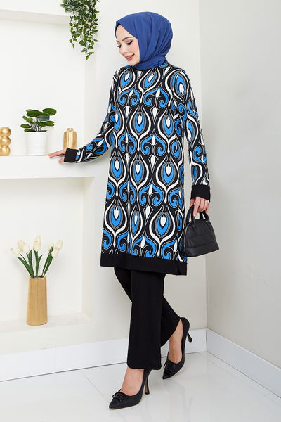 MRV B.O. - Patterned Bürümcük Team 185BO1060-M Saks - 353299