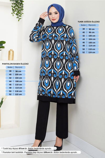 MRV B.O. - Patterned Bürümcük Team 185BO1060-M Saks - 353947