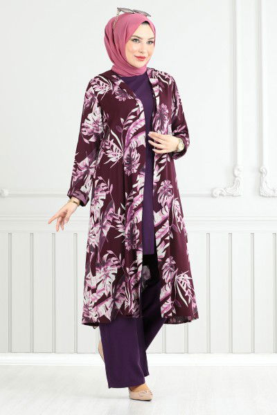 MRV B.G.S. - Patterned Viscose Team 4030BGS895-M Damson