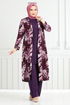 Patterned Viscose Team 4030BGS895-M Damson - Thumbnail