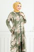 Patterned Viscose Team 4030BGS895-M Khaki - Thumbnail