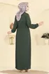 Pilise Detaylı Aerobin Elbise 2465MSZ1172-MS Haki - Thumbnail