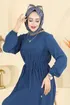 Pilise Detaylı Aerobin Elbise 2465MSZ1172-MS İndigo - Thumbnail