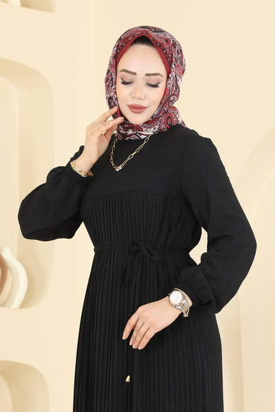 M.S.Z. - Pilise Detaylı Aerobin Elbise 2465MSZ1172-MS Siyah - 425705