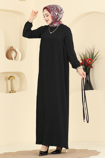 M.S.Z. - Pilise Detaylı Aerobin Elbise 2465MSZ1172-MS Siyah - 425707