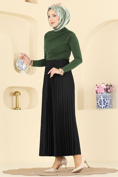 B.R.Z - Piliseli Jarse Etek 4537BRZ597-MS Siyah - 418230