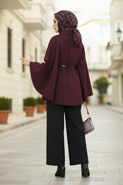 M.P.R. - Poncho 21190MPR1163-MS Burgundy - 407550