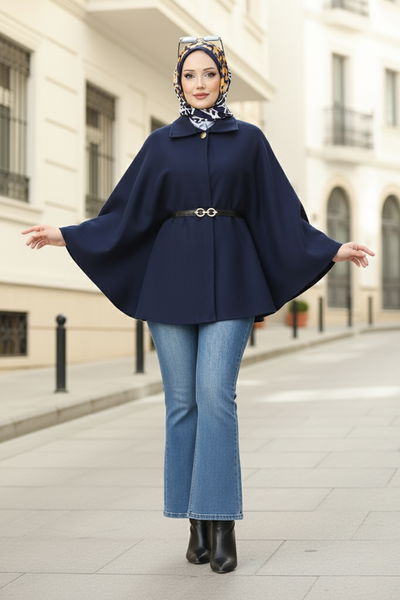 M.P.R. - Poncho 21190MPR1163-MS Navy Blue - 407557