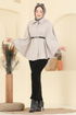 Poncho 6070TEG847-MS Stone - Thumbnail