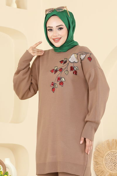 M.T. - Pul İşlemeli Triko Takım 1101MT581-MS Vizyon - 410651