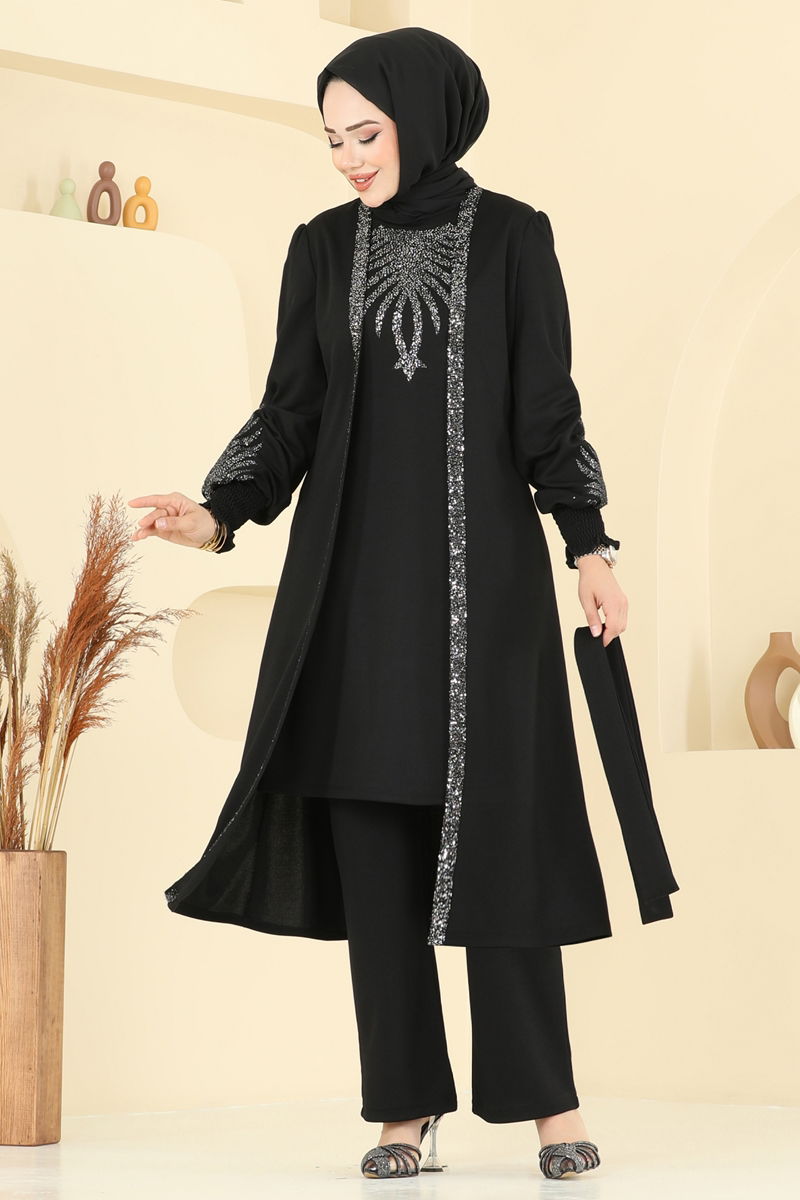Pul Payet Detay Takım ASM2805-MS Siyah