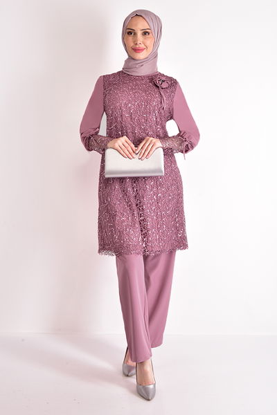 ASM - Pullu Kombin Gül Kurusu ASM2547 - 324804