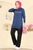 Ribana Detaylı 2 li Takım 2823SLK540-MS İndigo - Thumbnail