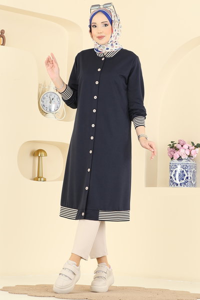 P.R.M. - Ribana Detaylı İki İplik Kap 4518PM271-MS Laci - 426801