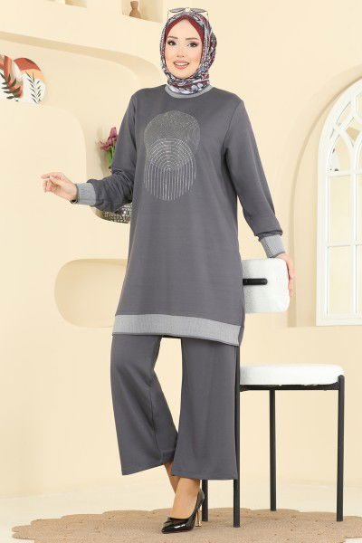 U.Z. - Ribana Detaylı İkili Takım 3462UZ662-MS Antrasit